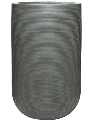 Pot Ridged Horizontally Cody L Dark Grey 42x70cm
