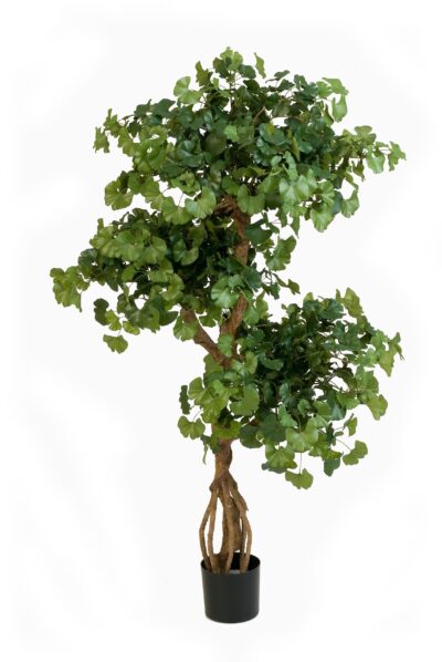 Kunstplant Ginko met crazy stam in pot brandvertraagd 145cm
