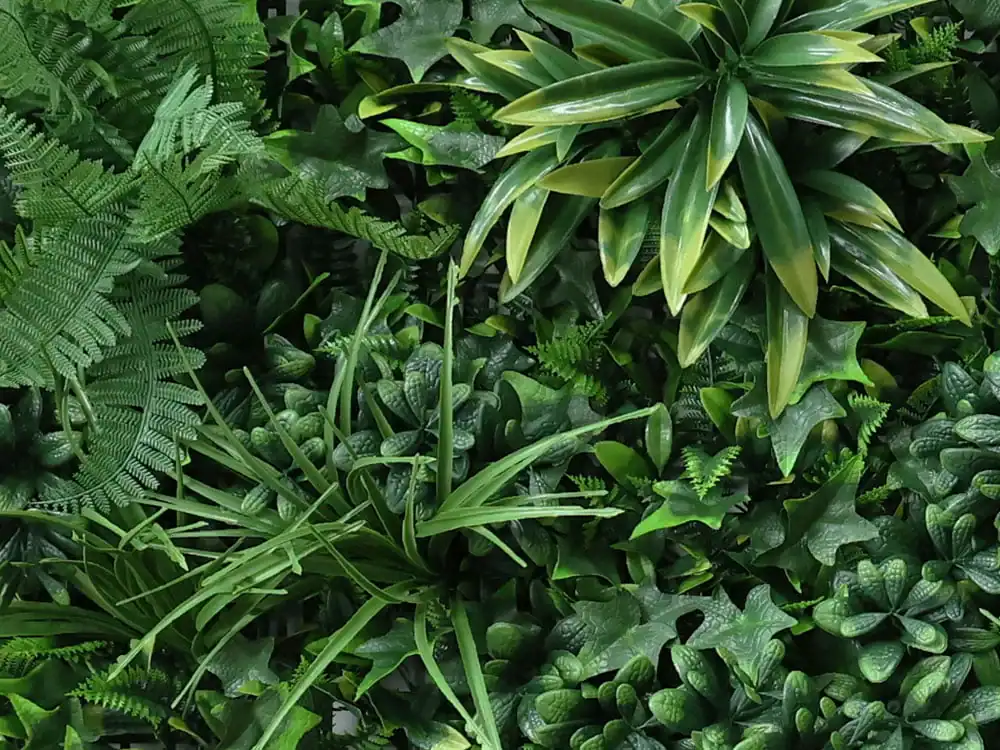 Plantenwand vegetatie Jungle groen – FR – 100x100cm - Afbeelding 2
