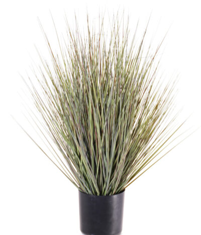 Kunst siergras in pot, grijs 61cm