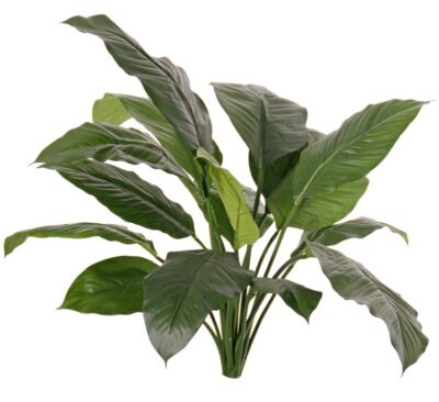 Kunstplant Spathiphyllum (Lepelplant) 16 bladeren, h. 90cm, Ø 90 cm - brandvertragend