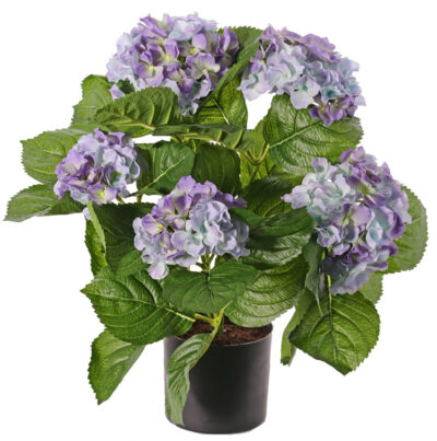Kunstplant Hortensia met 5 grote bloemtrossen x204 flrs 30 bladeren, 36cm
