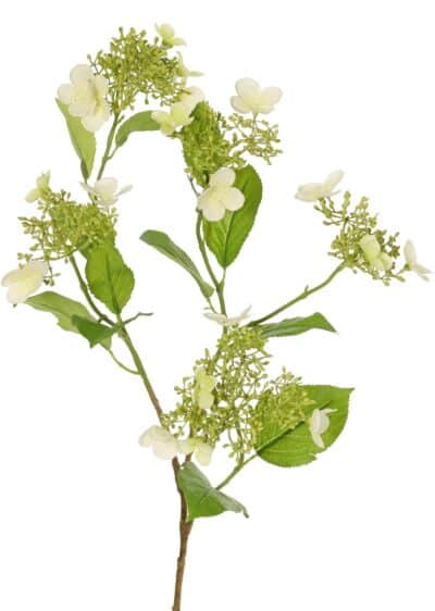 Kunstbloem Hortensia 3x vertakt wit 78cm
