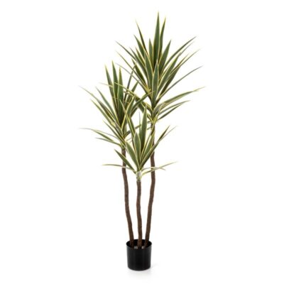 Kunstplant Yucca tree deluxe groen-geel 160cm