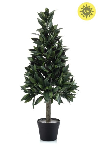 Kunstplant Laurier pyramide in pot 90cm UV